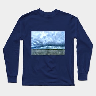 It's going to rain watercolor art Long Sleeve T-Shirt